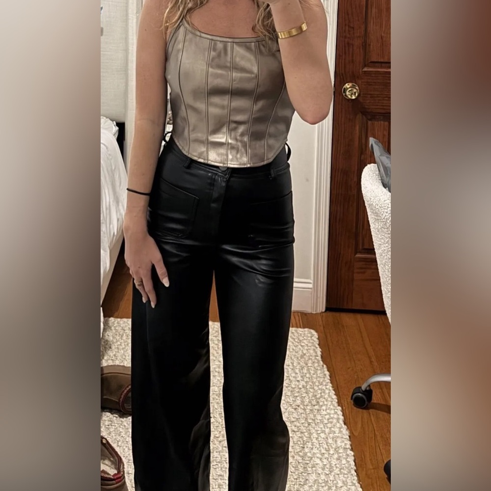 Kirious Metallic Gold Corset Top